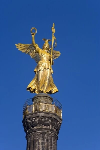 Close-up of Siegessaule monument (Victory Column)