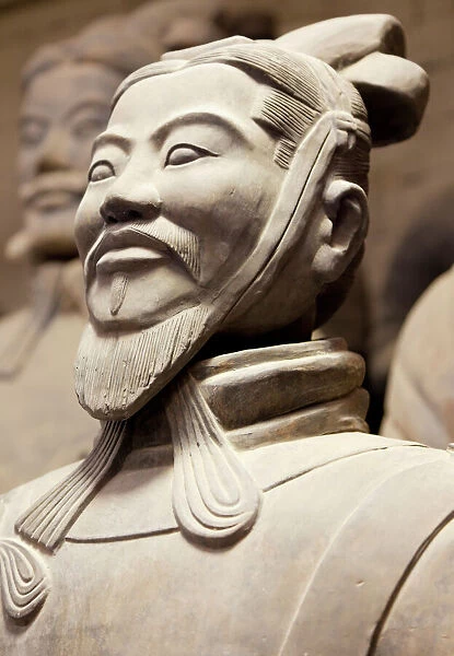 Close-up of Terracotta Army Warrior, Xian, Shaanxi Province, China, Asia