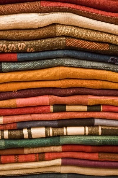 Colourful rugs for sale, Grand Bazaar (Great Bazaar), Istanbul, Turkey, Europe