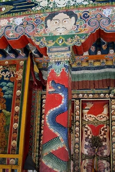 Detail, Nechung Monastery, Lhasa, Tibet, China, Asia