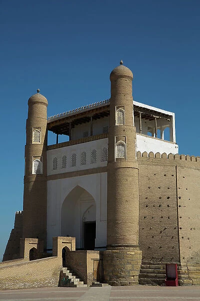 East Entrance, Ark of Bukhara, Bukhara, Uzbekistan, Central Asia, Asia
