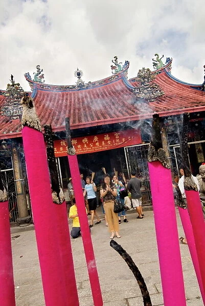 Giant incense sticks, Chinese moon festival, Georgetown, Penang, Malaysia