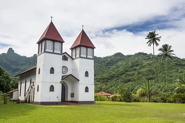 Haapiti Catholic Church, Moorea, Society Islands, French Polynesia, Pacific