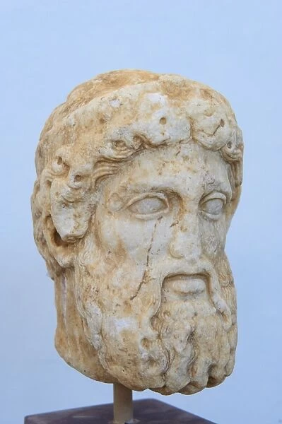 Head of a statue, Archaeological Museum, Delos, UNESCO World Heritage Site