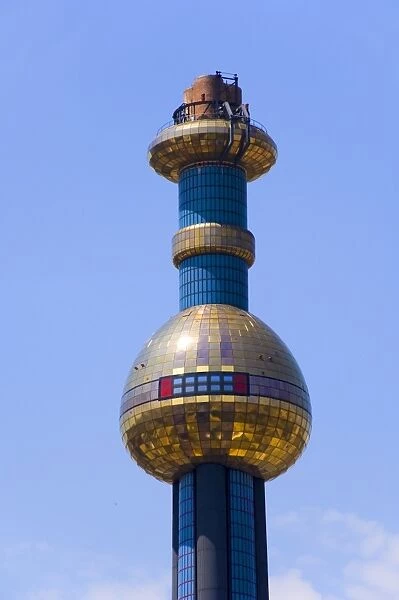 Hundertwasser incinerator, Vienna, Austria, Europe