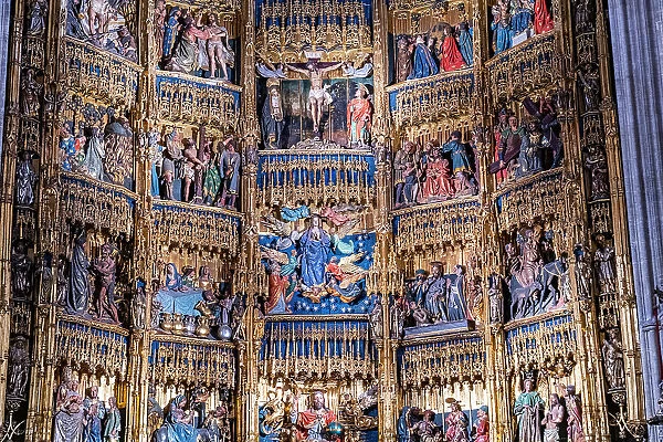 Interior of the Cathedral of San Salvador, Oviedo, UNESCO World Heritage Site, Asturias, Spain, Europe