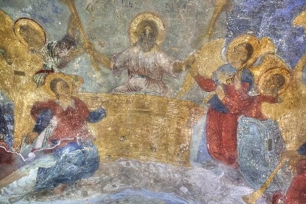 Interior fresco paintings, Cathedral of Our Lady of the Sign, Veliky Novgorod, Novgorod Oblast