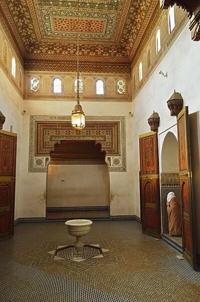 Interior of Palais Bahia, Medina, Marrakesh, Morocco, North Africa, Africa