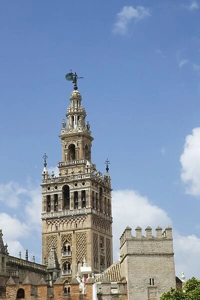 La Giralda, bell tower, Seville Cathedral, UNESCO World Heritage Site, Seville, Andalucia