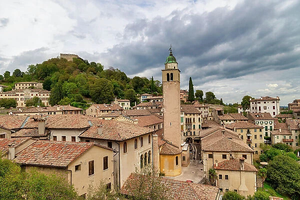 Landscape, Historic center, Asolo, Treviso, Veneto, Italy, Europe