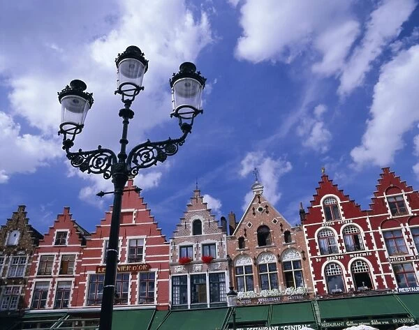 The Markt, Bruges, UNESCO World Heritage Site, Belgium, Europe