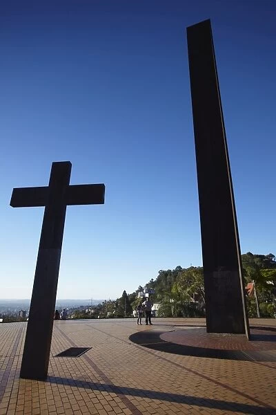 Monuments at Praca do Papa (Popes Square), Belo Horizonte, Minas Gerais, Brazil, South America