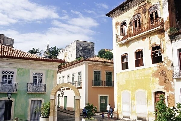 Old colonial houses, Sao Luis, UNESCO World Heritage Site, Maranhao, Brazil