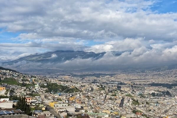 Panorama over Quito, Pichincha Province, Ecuador, South America