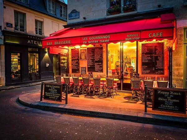 Parisian cafe, Paris, France, Europe