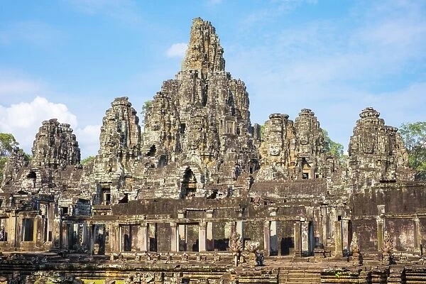 Prasat Bayon temple ruins, Angkor Thom, UNESCO World Heritage Site, Siem Reap Province