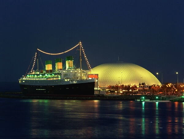 Queen Mary and Spruce Goose Dome, Long Beach, California, United States of America