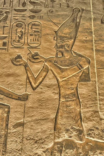 Ramses II, Reliefs, Temple of Hathor and Nefertari, UNESCO World Heritage Site