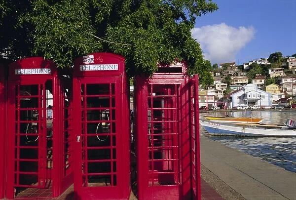 Red telephone boxes, St