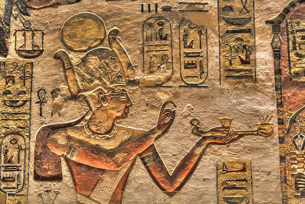 Relief of the Pharaoh, Tomb of Ramses III, KV11, Valley of the Kings