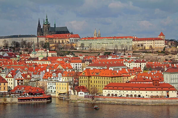 The River Vltava, Lesser Town and Prague Castle, UNESCO World Heritage Site