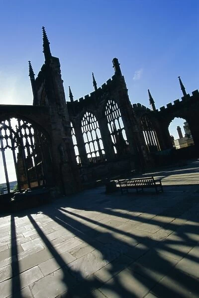 Ruins of Coventry Cathedral, Coventry, Warwickshire, England, UK, Europe