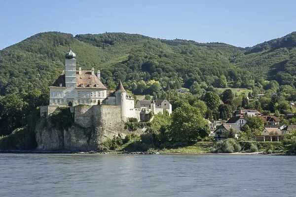 Schloss Schonbuhel and River Danube, Wachau Valley, Lower Austria, Austria, Europe