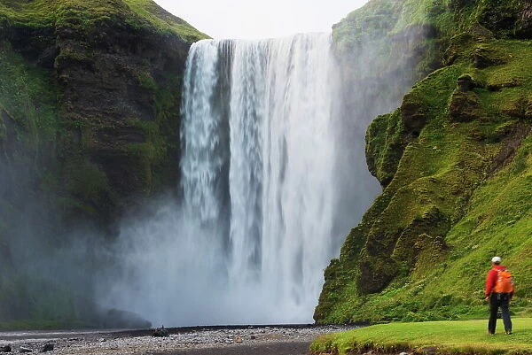 Skogafoss waterfall, Southern Region, Iceland, Polar Regions