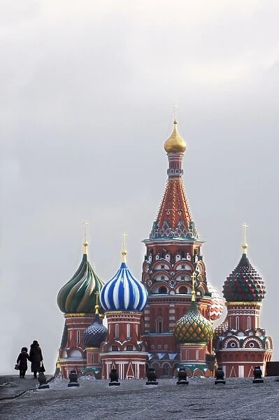 St. Basils Cathedral in the evening, Red Square, UNESCO World Heritage Site