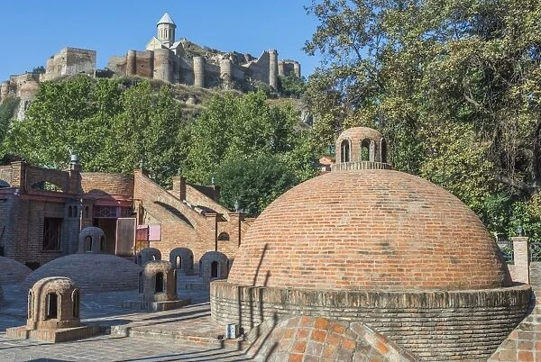 Sulphur bath cupola, Narikala Fortress and St. Nicholas Church, Tbilisi, Georgia