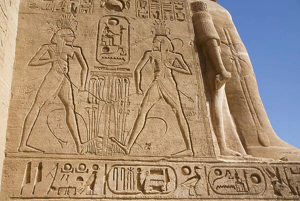 Sunken Relief, Ramses II Temple, UNESCO World Heritage Site, Abu Simbel, Nubia, Egypt