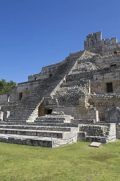 Temple of the Five Stories, Edzna Archaeological Zone, Campeche State, Mexico, North America