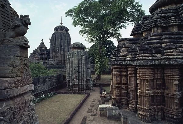 Temples at Bhubaneswar, Orissa state, India, Asia