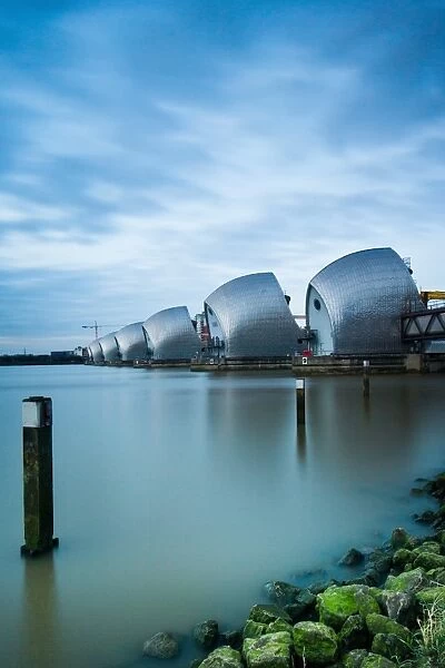 Thames Barrier on the River Thames, London, England, United Kingdom, Europe