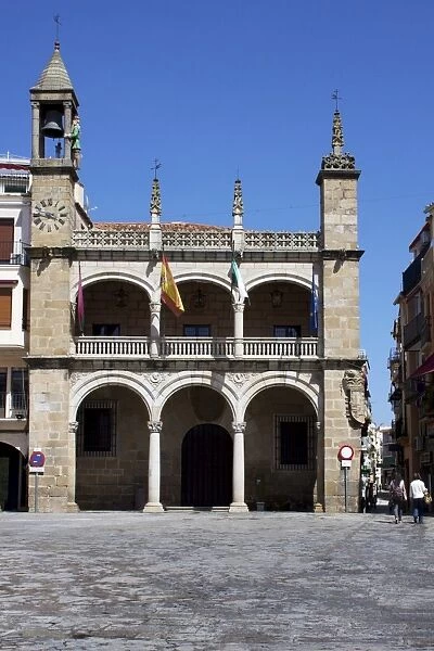 Town Hall, Plaza Mayor, Plasencias, Extremadura, Spain, Europe