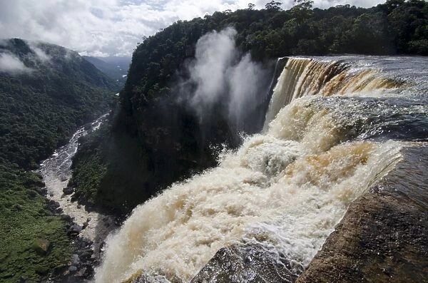 View from the Kaieteur Falls rim into the Potaro River Gorge, Guyana, South America