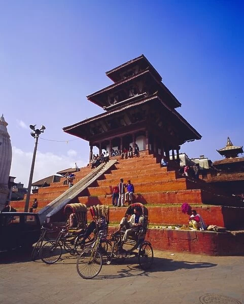 View of Maju Deval Temples and Durbar Square