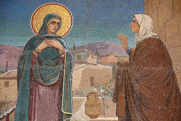 The Visitation, Mary visits her relative Elizabeth, Church of the Saviour on Spilled