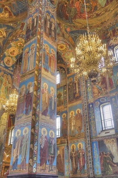 Wall frescos, Church on Spilled Blood (Resurrection Church of Our Saviour), UNESCO