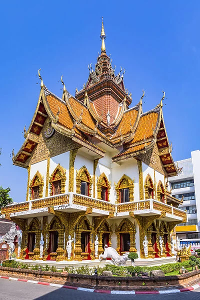 Wat Phan On temple complex, Chiang Mai, Northern Thailand, Thailand, Southeast Asia, Asia