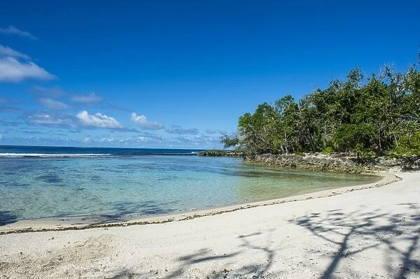 White sand beach on the north coast of Efate, Vanuatu, Pacific