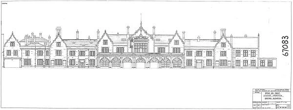 Stoke-on-Trent Station Frontage - Existing Elevation [1965]
