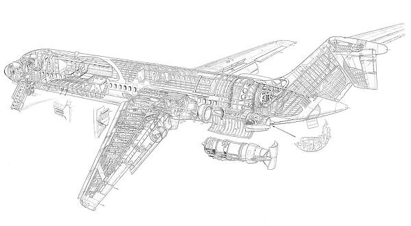 Douglas DC 9 Cutaway Drawing Our beautiful pictures are available as ...