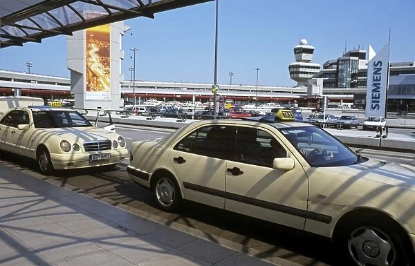 Taxis outside Berlin Airport, Germany