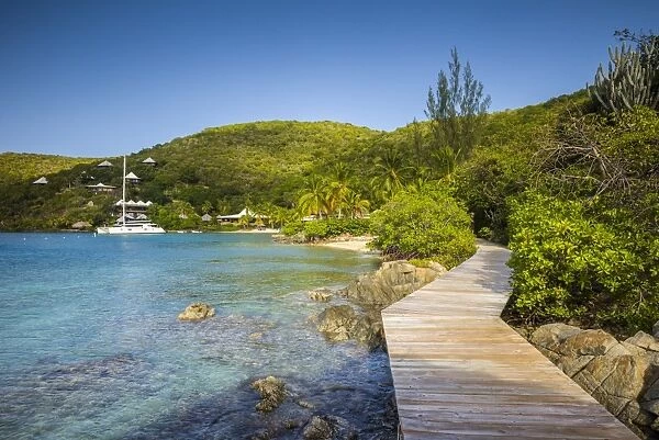 British Virgin Islands, Virgin Gorda, The Bitter End, shore walkway
