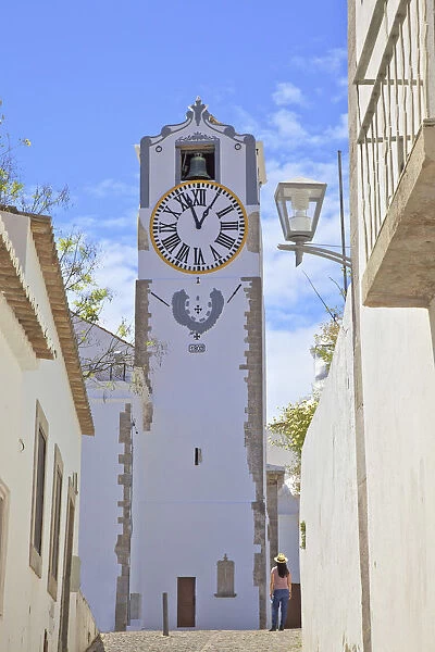 Clock Tower, St Maria of the Castle Church, Tavira, Eastern Algarve, Algarve, Portugal