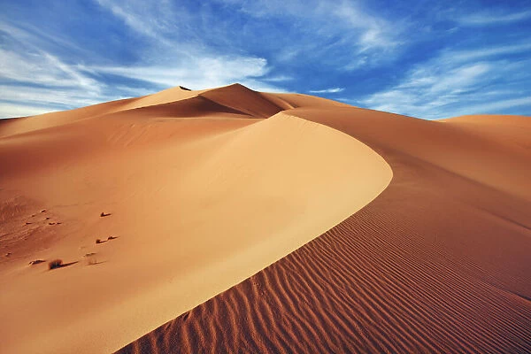 Dune landscape in Erg Admer - Algeria, Djanet, Erg Admer - Sahara