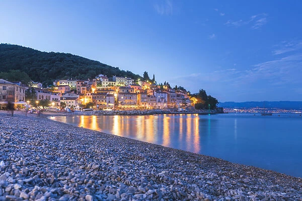 Fishing village and tourist resort of Moscenicka Draga, Kvarner Bay, Adriatic Sea