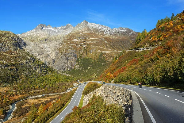 Furka pass road, Valais, Switzerland