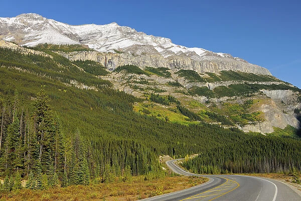 Icefields Parkway in the Canadian Rocky Mountains, Banff National Park, Alberta, Canada